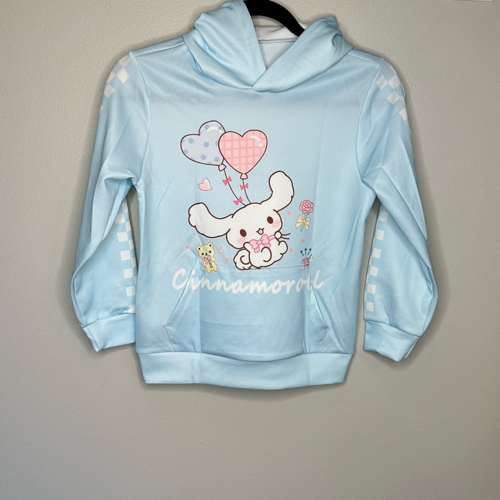 Cinnamonroll Kids Light Blue Hoodie NWOT - Picture 6 of 7